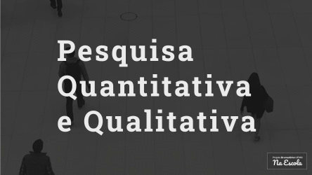 Pesquisa quantitativa e qualitativa 